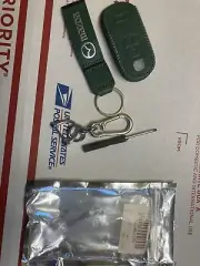 Mazda Key Fob Cover And Key Chain Green New