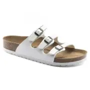 BIRKENSTOCK Women's Florida White Birko-Flor Sandal (regular width) - 1016765, W