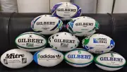 Rugby World Cup BUNDLE OF 10 Official Match Balls - 1987 to 2023- Size 1 MINI