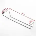 Wine Rack Holder Chrome Hanging Hanger Glass Cup Stemware Shelf Mounted