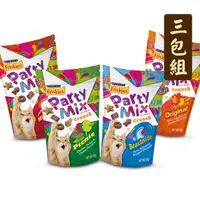 在飛比找PChome24h購物優惠-【三包組】喜躍Party Mix貓零食香酥餅單包60g