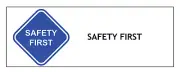 MANDATORY SIGN STICKER - Stickers, Multiple Sizes, Durable, Waterproof