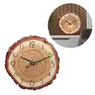 Contemporary Tree Rings Wall Clock Quiet Movement for Home Office Wall Decors
