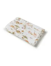 [Snuggle Hunny] Dino Organic Muslin Wrap in Multi