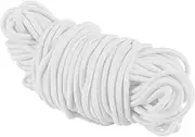 Gadpiparty 100M White Elastic Band Stretch Cord Round String for DIY Crafts Mask Making Sewing and More Durable and Easy to Cut for Versatile Projects