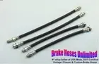 BRAKE hose SET Plymouth Savoy 1956, with 16" Master cylinder hose