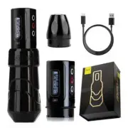 Wireless Tattoo Machine Pen Digital LED Display 2400mAh Battery Low Noise Motor