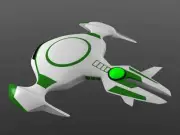 Interceptor Spaceship GreenLantern Desktop Wood Model Regular Free Shipping