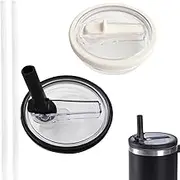 2 Pack 40 OZ Tumbler Flip Straw Lid Replacement fit for Stanley Quencher, Leak Proof Reusable Tumbler Cover for Stanley Cup, Travel Spill Proof and Splash Resistant Cup Tumbler Lids Accessories