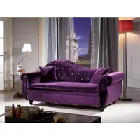 在飛比找蝦皮購物優惠-【傢俱專家】辛菲紫絨布貴妃椅/雙人沙發/休閒椅/二色任選~紫