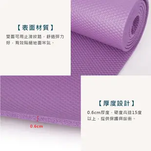 ALEX 專業瑜珈墊-台灣製 有氧 塑身 地墊 止滑墊 附收納袋 SGS認證 鐵灰白 (10折)