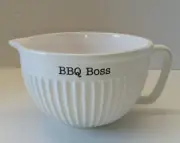 Mud Pie Circa BBQ Pitcher Sauce White, Bowl 6"