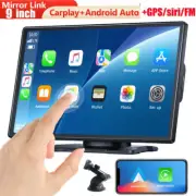 9 inch Car Stereo Radio Navi GPS Wifi Bluetooth FM Carplay Android Auto w/Camera
