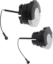 EMSea Pair of Gas Fuel Oil Cap Chainsaw Replacement Parts 0000 350 0537/0000 350 0533 Compatible with STIHL MS171 MS181 MS211 MS250