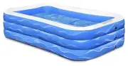 AirExpect Inflatable Swimming Pool - 118" x 72" x 22" - Kiddie Pool
