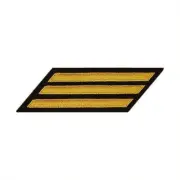 Vanguard NAVY HASH MARKS: SEAWORTHY GOLD ON BLUE - FEMALE, SET OF 3