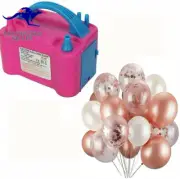 Electric Balloon Pump Ballon Inflator 600W Power 2 Nozzles Portable High Power