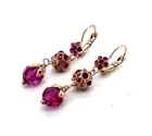 Earrings By Mariana Woman Sassy Floral in Pinks, Siam and Amethyst Swarovski ...