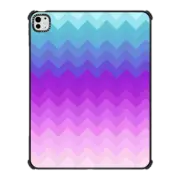 iPad Pro 13-inch (M4) iPad Impact Case Pastel Ombre Chevron