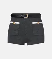 [Self-Portrait] Self-Portrait Knitted shorts AU 12 grey
