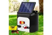 Giantz Fence Energiser 8KM Solar Powered 0.3J Electric Fencing Charger