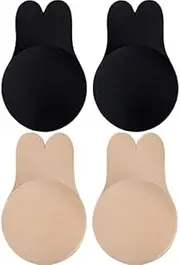 [Generic] 2 Pairs Adhesive Bra, Breast Lift Strapless Backless Bra for Women
