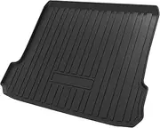 X AUTOHAUX Flat Face Cargo Liner Rear Trunk Mat Trunk Cargo Luggage Boot Tray Mat Vertical Stripes Pattern for Mercedes-Benz EQE350 EQE500 2023-2024 Anti-Slip