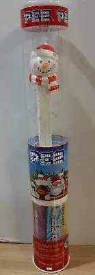 NEW PEZ CHRISTMAS TUBES ~ SNOWMAN