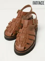 FatFace Cali Tan Brown Cage Sandal (AB1067) | $151
