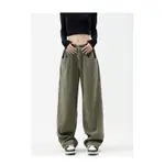 AMERICAN GREEN HIGH WAIST PANTS FOR WOMEN JEANS STREET WOMEN