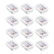 12PK Lemon & Lime Yorkshire Glass Fresh Lock Food Container 1L
