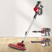 450W Devanti Stick Vacuum Cleaner Handheld Corded Red