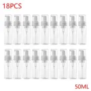 18Pcs 50ML Foam Dispenser Bottle Plastic BPA Free Refillable Foaming Soap Bottle