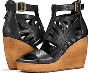 [Rollda] Women's Wedge Sandals, Platform Sandals High Heels for Women