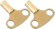 ZUNOXAZ 2pcs Copper Radiator Bleeding Key Tool Compatible with Rv Radiator Bleed Valves Heating Accessories Effortless Air Bleeding Enhanced Heat Dissipation for Warmth Simple Installation