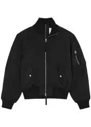 Helmut Lang Twill Bomber Jacket - Black - S S