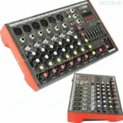 8 Channel Compact Mixer Bluetooth Audio Mixing Console Stereo DJ Studio USB MG8
