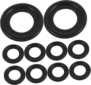 Fit 10pcs Oil Drain Plug Gasket Set Size Rubber Seals Oil Washer Auto Parts Easy to Install