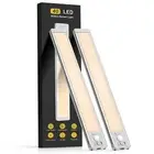 2 Pack 40 LED Under Cabinet Motion Sensor Light Night Light Bar for Wardrobe