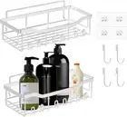shower caddy, SUS304 bathroom storage, bathroom organiser, 4 Hooks