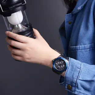 GUESS原廠平輸手錶 | 多功能三眼造型男錶 - 藍x灰 W0601G1