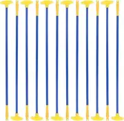 12Pcs Toy Bow and Arrow, Suction Cup Arrows 16.54 Inch Long Well-Balanced Lightweight Reusable Kids Archery Toy Accessories, Blue