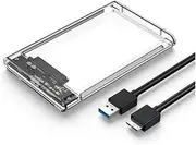 Transparent White HDD Case for Hard Box 2.5 Inch HDD Enclosure SATA to USB 3.0 Type-C 3.1 External Hard Drive Case