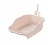 Semi Enclosed Cat Litter Toilet - Pink