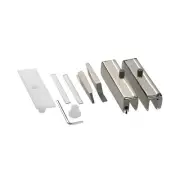 CRL Brushed Nickel Madrid Series Hinge Kit for 3/8" Glass