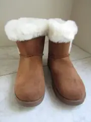 NIB So Goods For Life Paulina Chestnut Sherpa Lined Ankle Boot Women's Size 8 M
