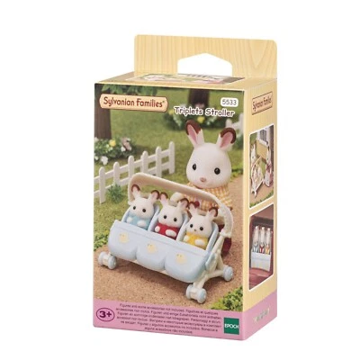 Sylvanian Families Triplets Stroller 5533 EPOCH Kids Collectable Toy Dolls