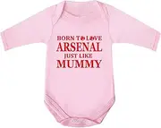 [Bebe Dory] Born To Love Arsenal Just Like Mummy Vest 100% Fine Combed Cotton