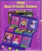 VTG Crafts FELTKIDS Best Friends Banner Kit by Learning Curve 1999 New Sealed