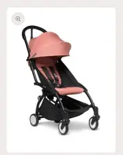 Babyzen YOYO 2 Stroller 6+- Lightweight & Compact - Black Frame, Ginger